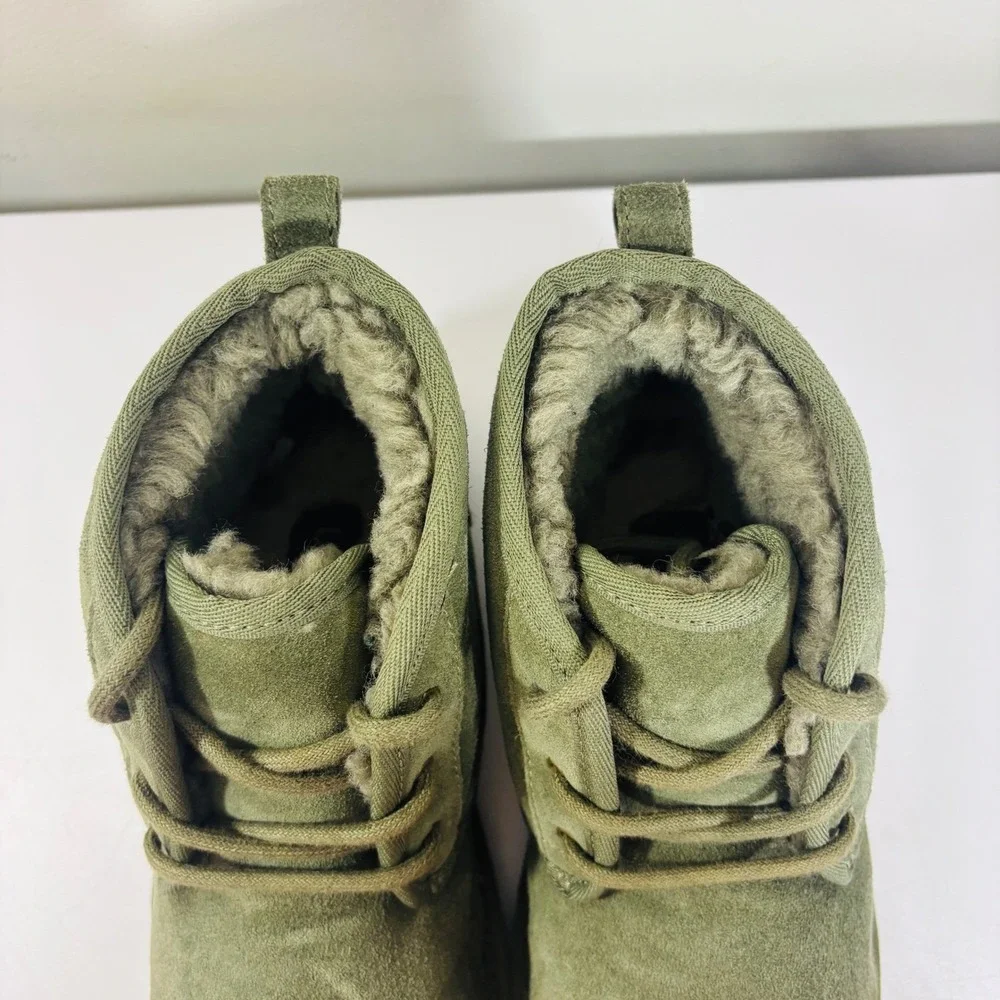 UGG Big Kids‎ Neumel II Boot Suede Lace Up 1017320K Green Moss Kid 3 /Women 5